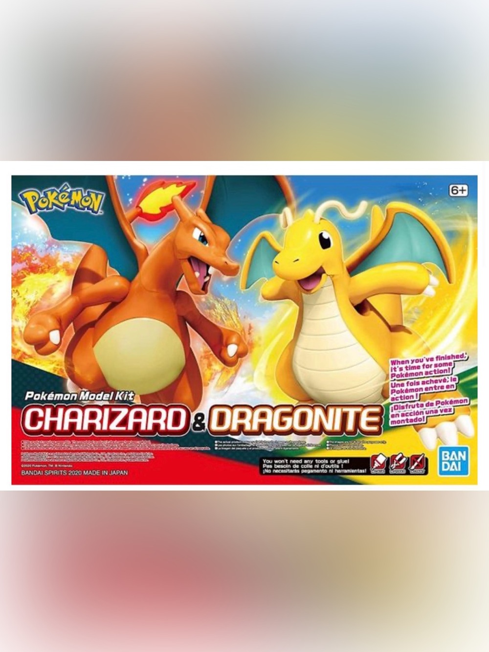 Bandai Hobby Pokemon Plamo Charizard & Dragonite Figure Model Kit